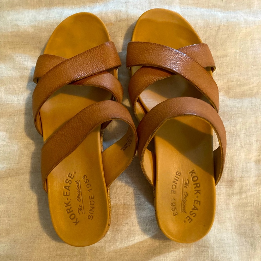 Leather Wedge Sandals